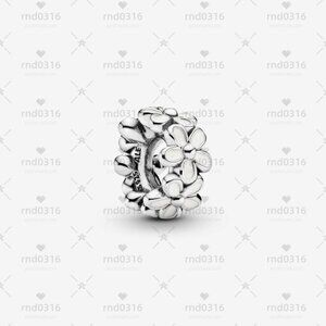 Pandora White Daisy Flower Spacer Charm|Pendant